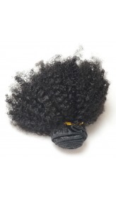 Afro Kinky Nappy Hair Bundles, One Bundle Natural Color Vrigin Human Hair Hair Weave